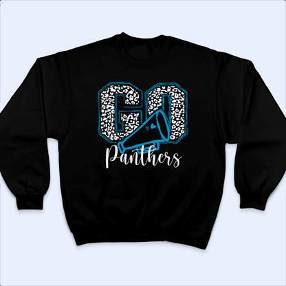 School Mascot Leopard Print - Sports/School Spirits Personalized Custom T Shirt - Birthday, Loving, Funny Gift for Teacher, Kindergarten, Preschool, Pre K, Paraprofessional
