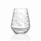 School of Fish Etched Glassware
