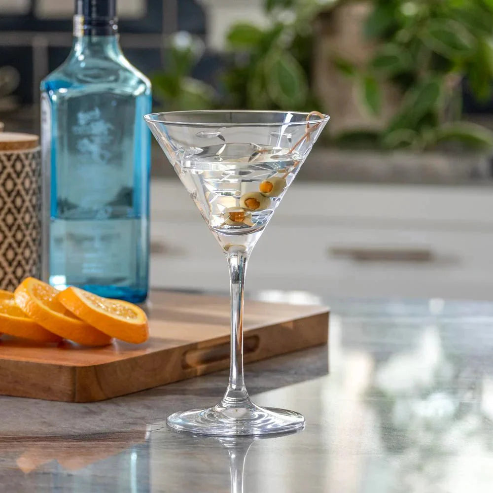 School of Fish Etched Glassware