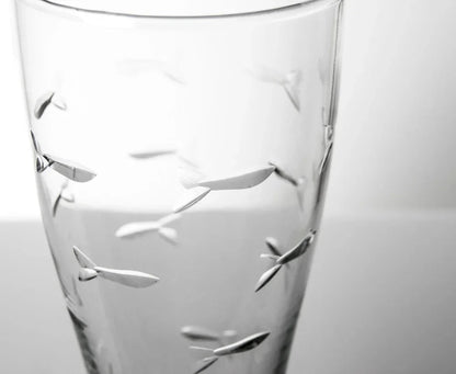 School of Fish Etched Glassware