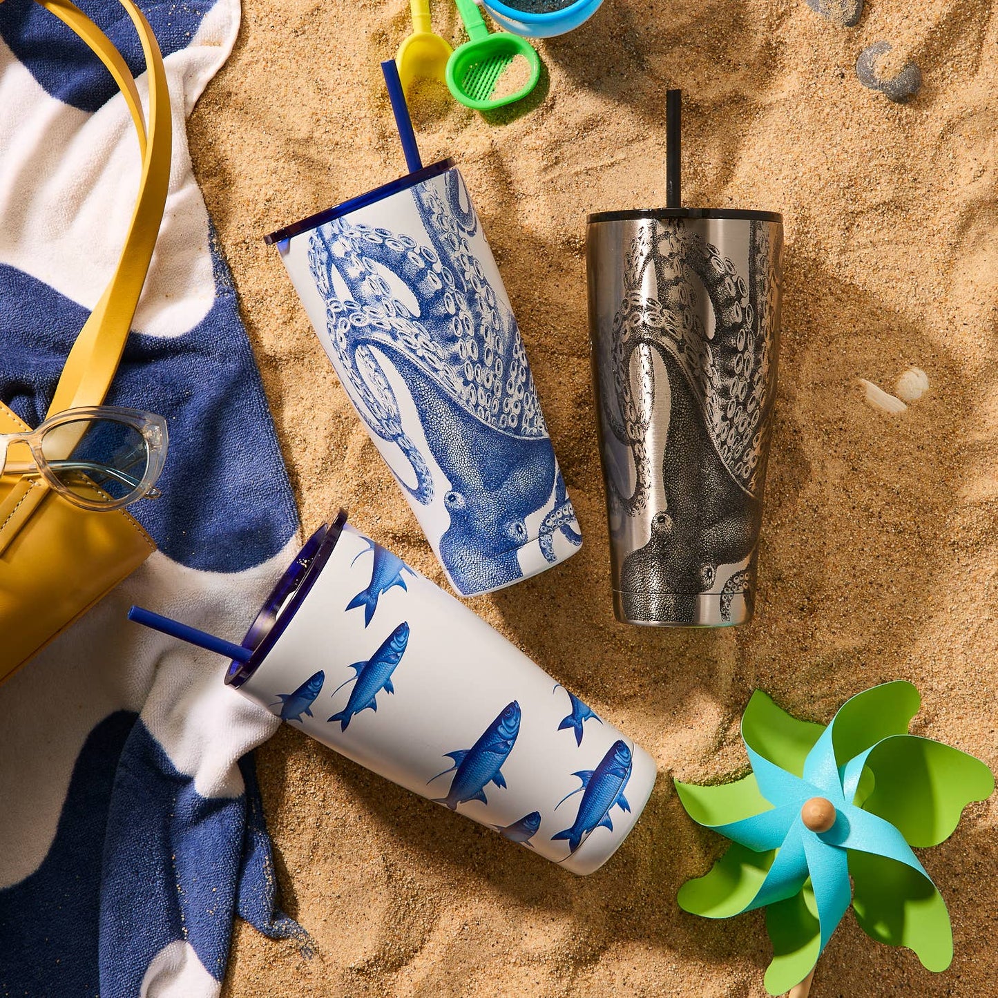 School of Fish Stainless Steel Insulated Tumbler