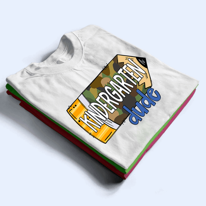 Custom Tshirt for Kids Back to School, School Pencil | Personalized for Kids, Son, Daughter | Kindergarten, Pre-K, Preschool, First Day Of School
