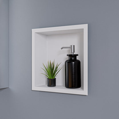 ALFI brand ABNC1212 12" x 12"  Square Single Shelf Bath Shower Niche