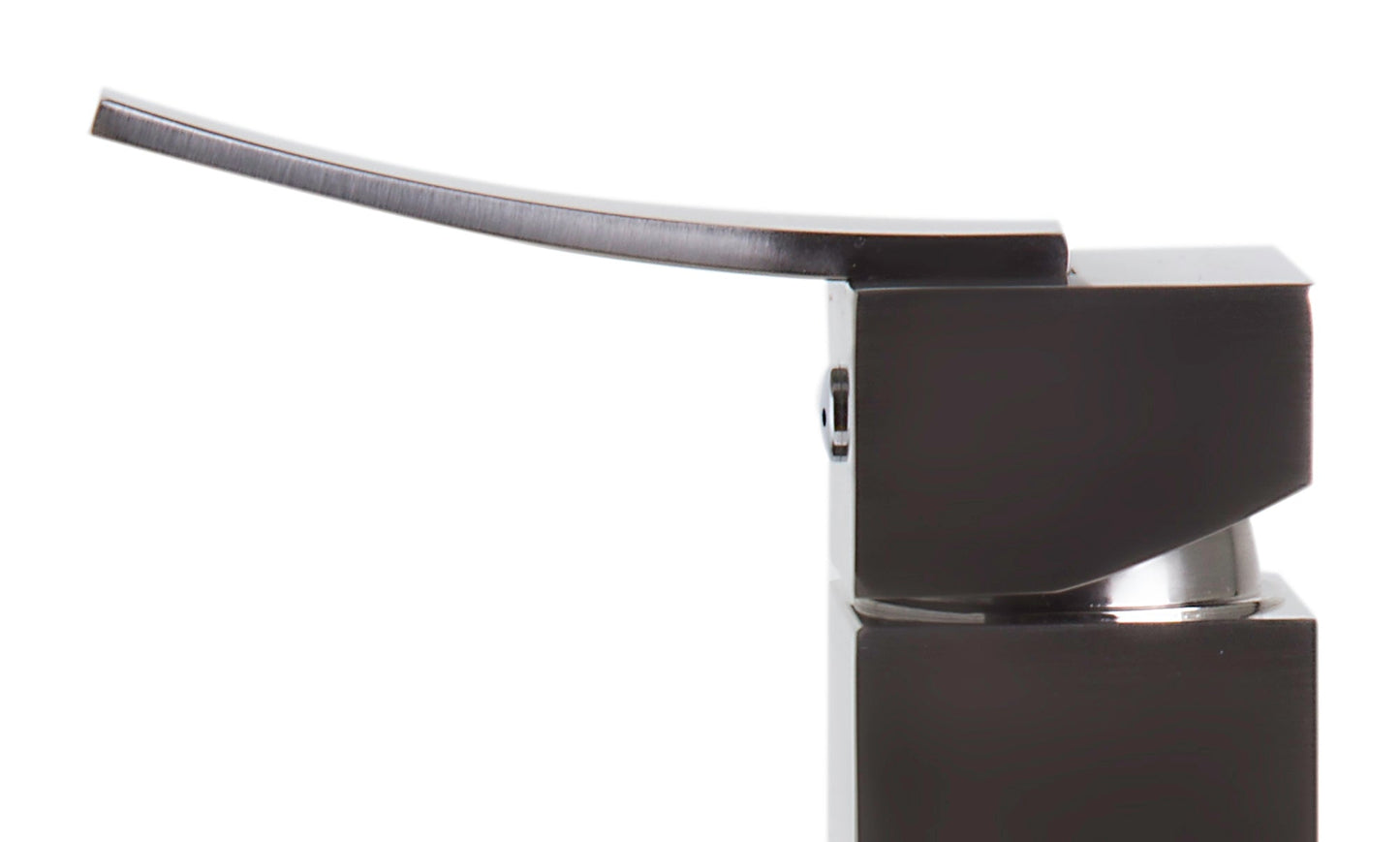 ALFI brand AB1258 Square Body Curved Spout Single Lever Bathroom Faucet