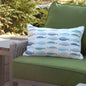 Sea Glass Fish Pattern Indoor/Outdoor Pillow
