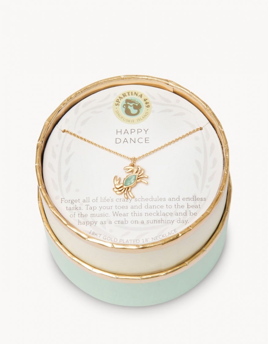 Sea La Vie Necklace - 18" Happy Dance/Crab