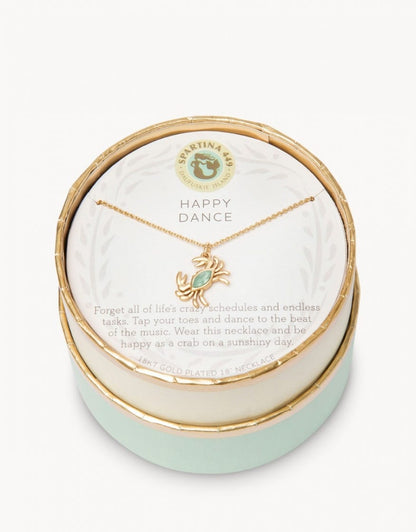 Sea La Vie Necklace - 18" Happy Dance/Crab