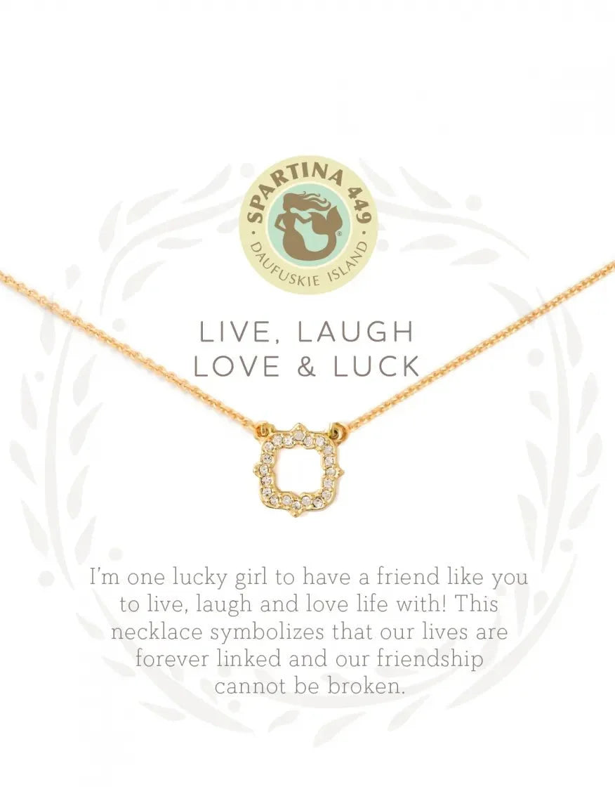Sea La Vie Necklace 18" - Luck Quatrefoil