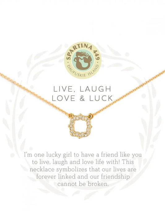 Sea La Vie Necklace 18" - Luck Quatrefoil