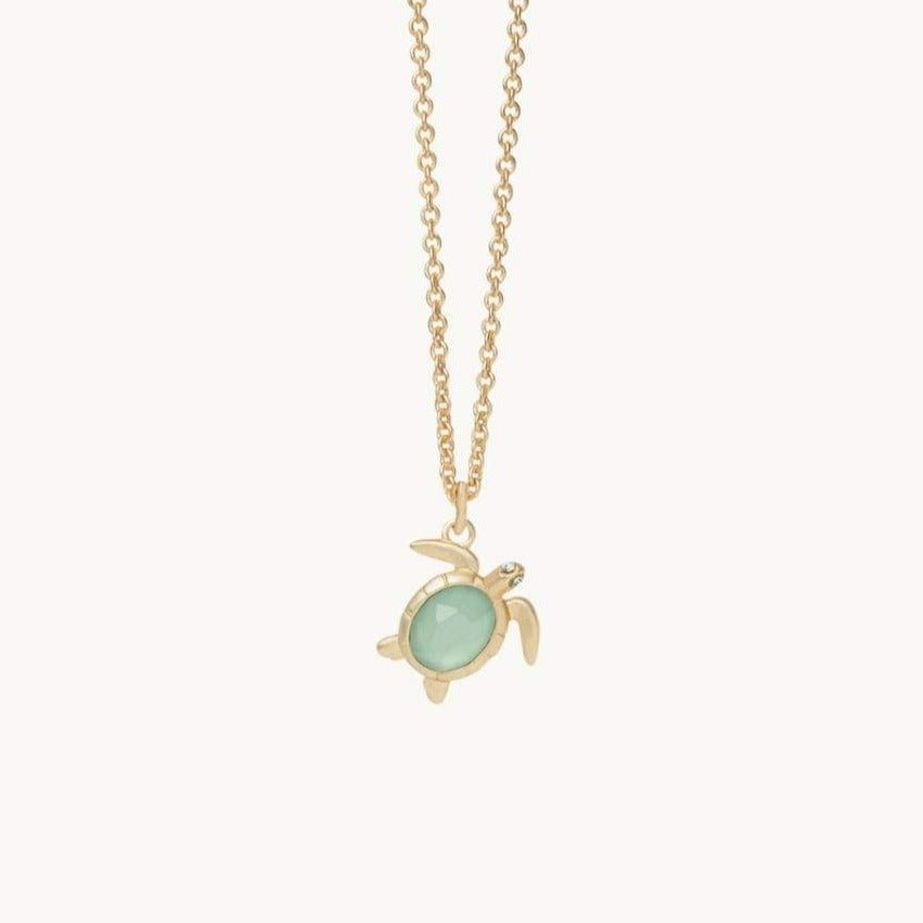 Sea La Vie Necklace 18" Sea Turtle - Silver or Gold
