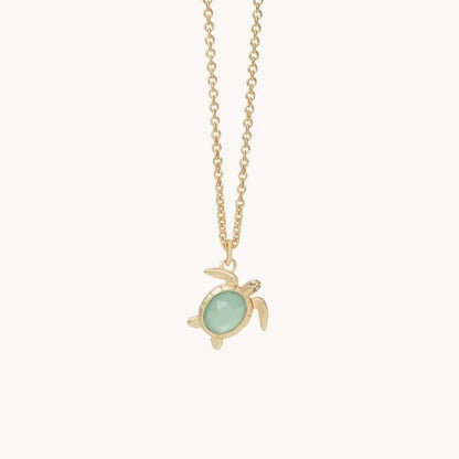 Sea La Vie Necklace 18" Sea Turtle - Silver or Gold