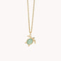 Sea La Vie Necklace 18" Sea Turtle - Silver or Gold
