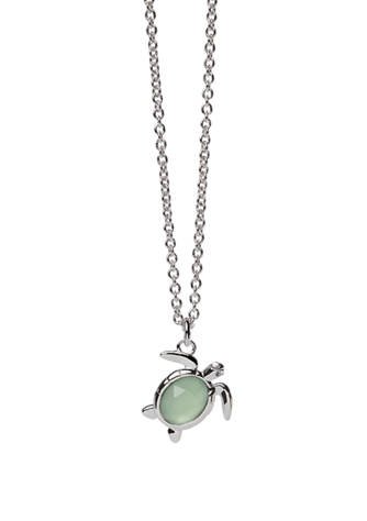 Sea La Vie Necklace 18" Sea Turtle - Silver or Gold