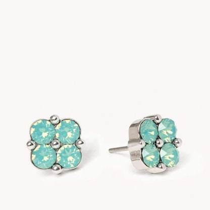 Sea La Vie Stud Earrings – Blessed/Sea Foam Clover