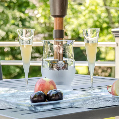 Sea Shore Champagne Flutes