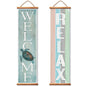 Sea Turtle/Relax Reversible Vinyl Banner Greeter