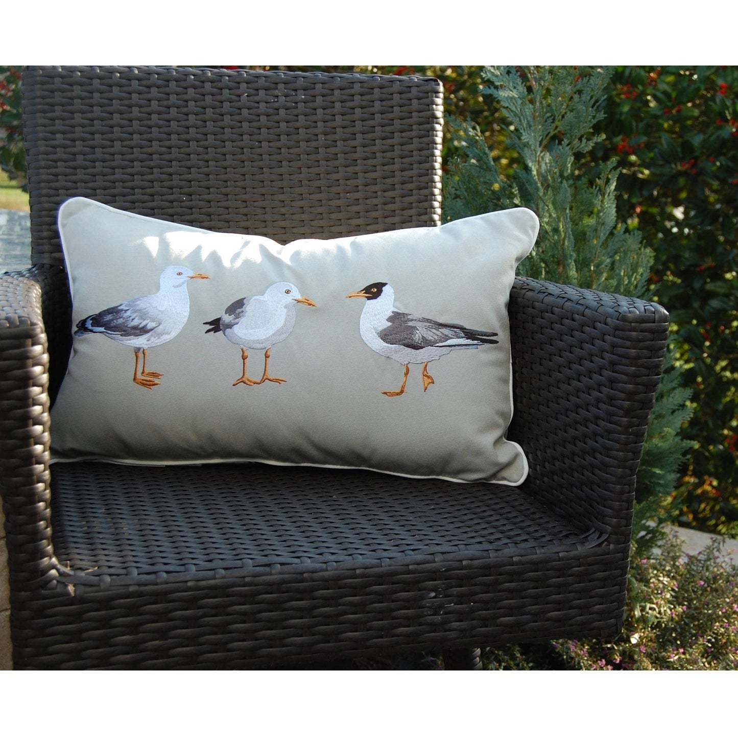 Seagull Indoor/Outdoor Throw Pillow