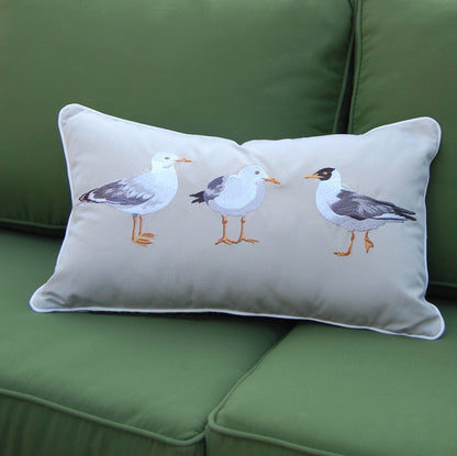 Seagull Indoor/Outdoor Throw Pillow