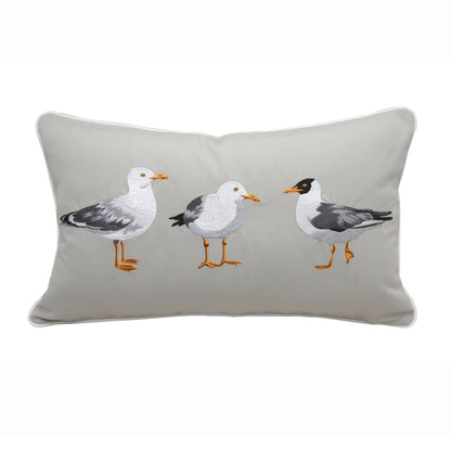 Seagull Indoor/Outdoor Throw Pillow