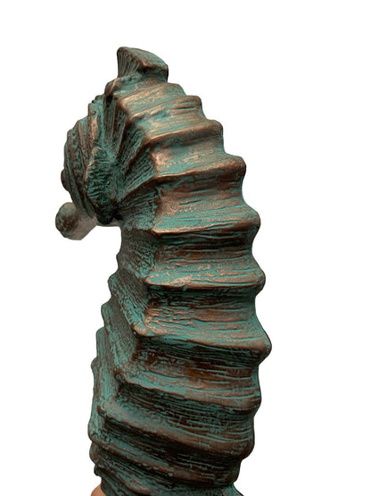Seahorse Wall Decor Verde Bronze Home Office Patio Set of 2