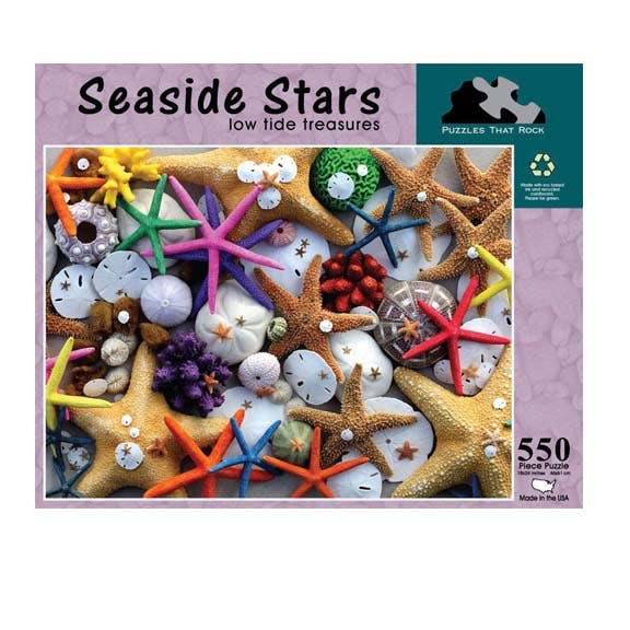 Seaside Stars: Starfish & Sand Dollars 550-Piece Jigsaw Puzzle