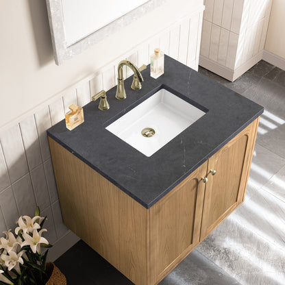 Laurent 30" Single Vanity Cabinet, Light Natural Oak