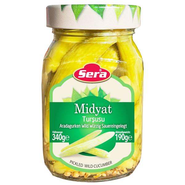 Sera Pickled Wild Cucumbers Mikti 340gr (avg. Lb) Per/lb