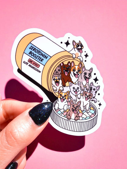 Dogs Serotonin Booster Sticker