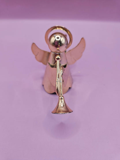 Set of 2 Vintage Gold Angel Napkin Rings