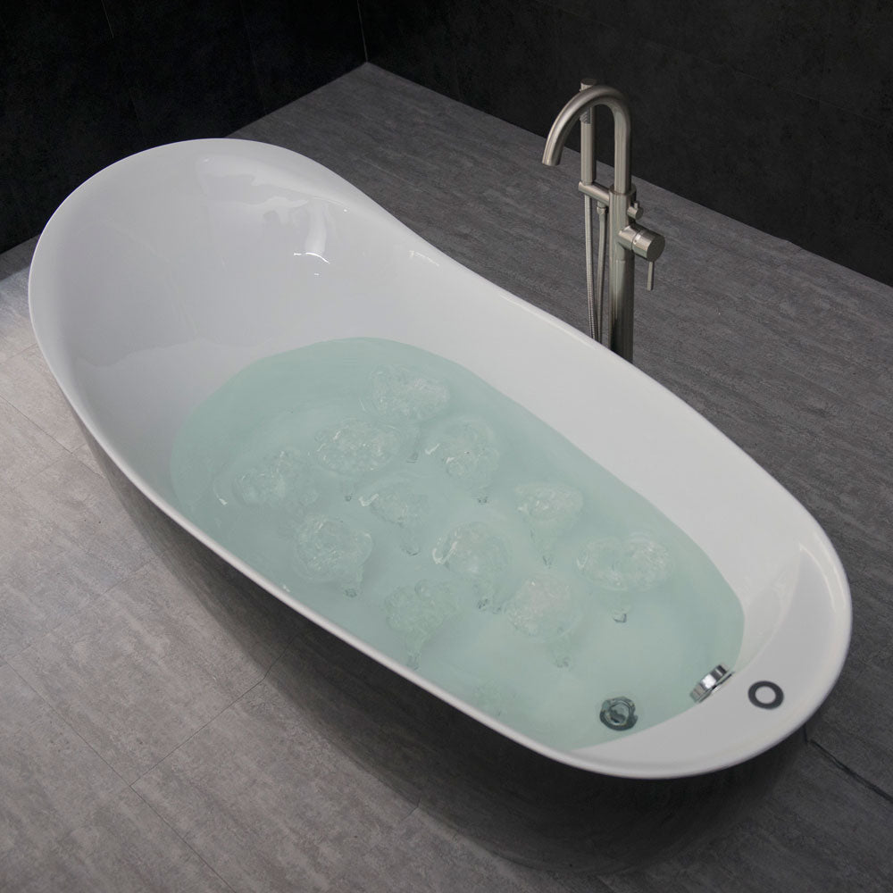 WOODBRIDGE BTS1607/B0031 67" Air Bubble Freestanding Bathtub