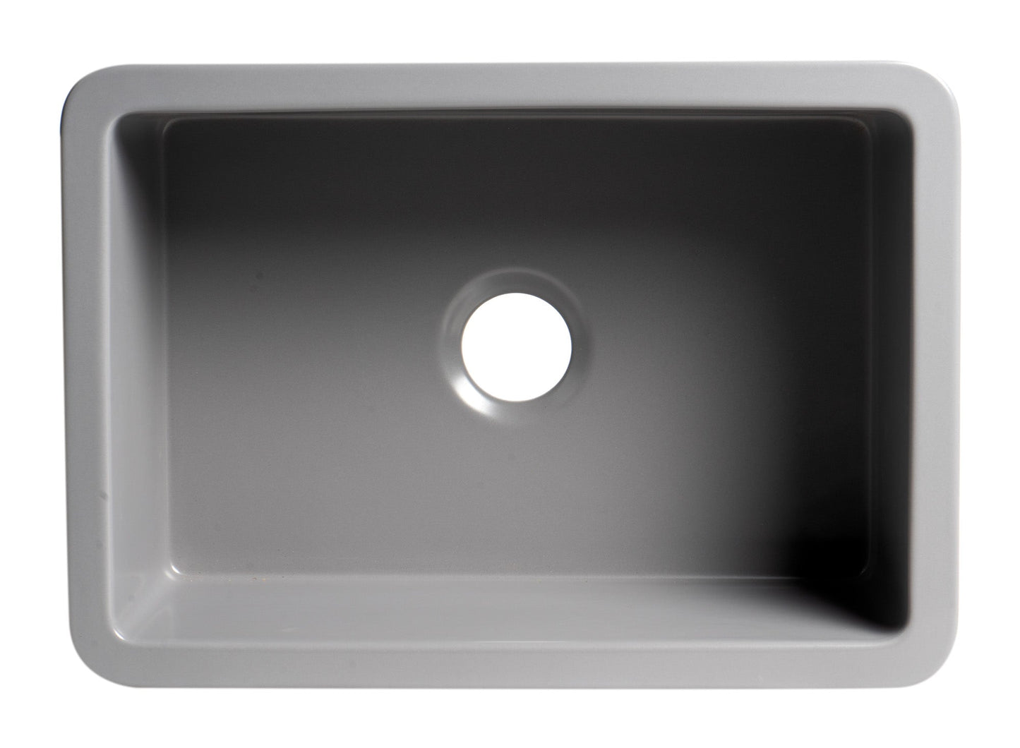 ALFI brand ABF2718UD 27" x 18" Fireclay Undermount / Drop In Firelcay Kitchen Sink