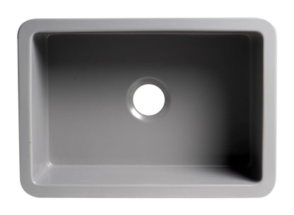 ALFI brand ABF2718UD 27" x 18" Fireclay Undermount / Drop In Firelcay Kitchen Sink