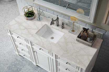 Bristol 60" Single Vanity Cabinet, Bright White