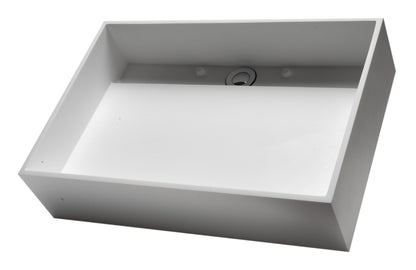 ALFI brand  ABRS2014 20" x 14" White Matte Solid Surface Resin Sink