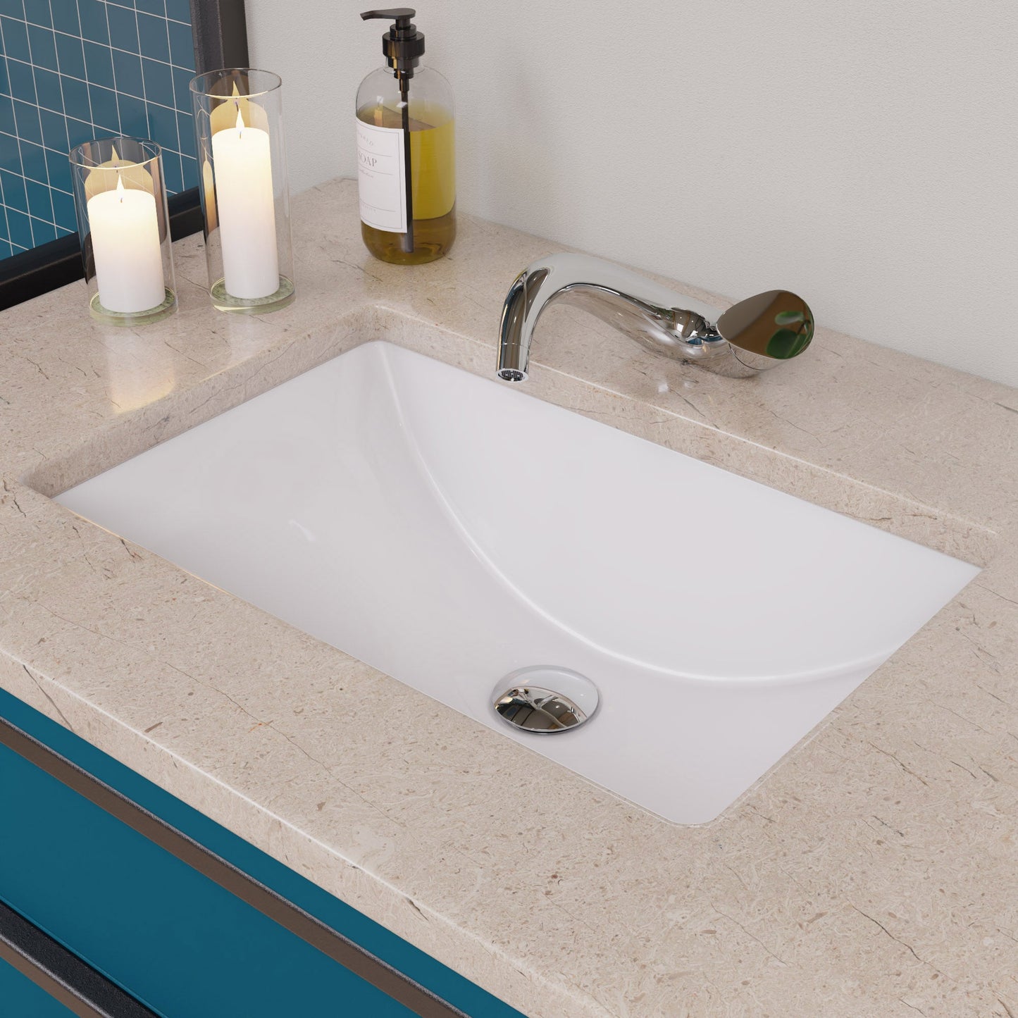 ALFI brand AB1572 Wave Single Lever Bathroom Faucet