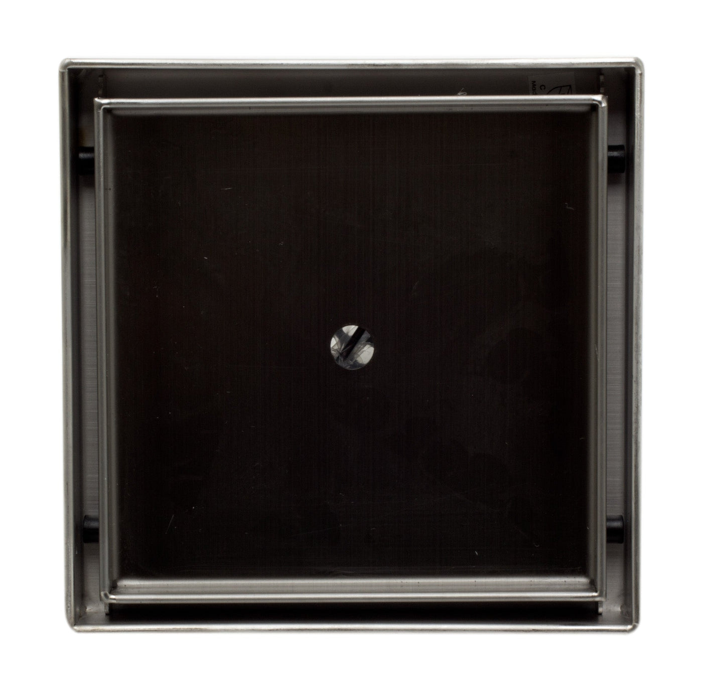 ALFI brand  ABSD55A 5" x 5" Modern Square Stainless Steel Shower Drain w/o Cover