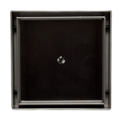 ALFI brand  ABSD55A 5" x 5" Modern Square Stainless Steel Shower Drain w/o Cover