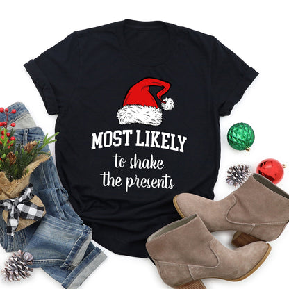 Most Likely To Christmas Family Tees - 40 Designs! Comfort Colors T-Shirt