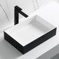 ALFI brand  ABRS2014BM Black Matte 20" x 14" Solid Surface Resin Sink