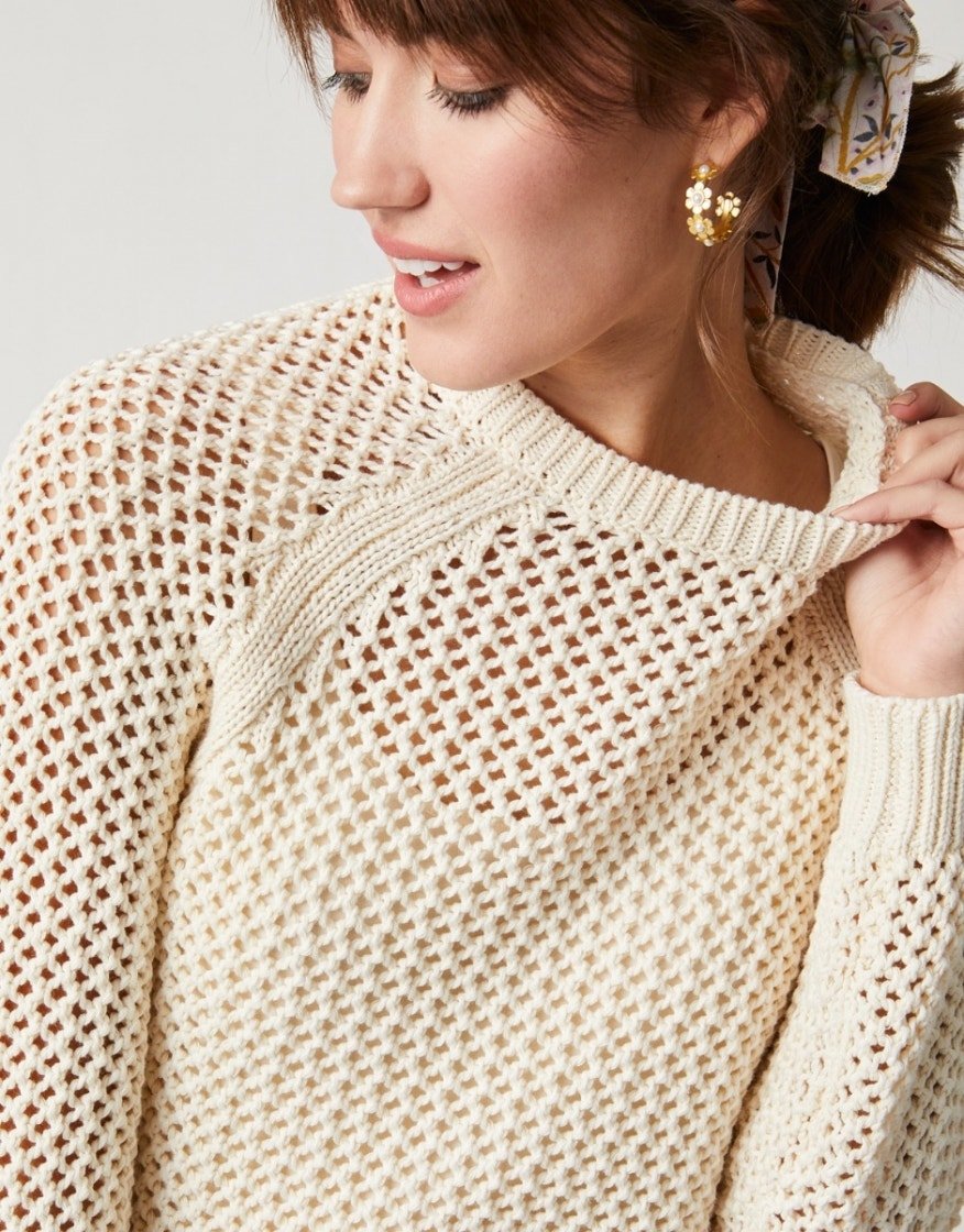 Shelby Crewneck Sweater - Buttercream