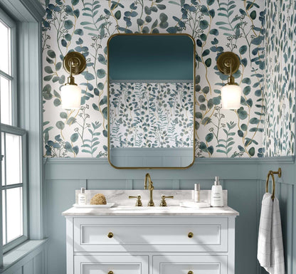 Eucalyptus Leaves Wallpaper | Kitchen + Metal