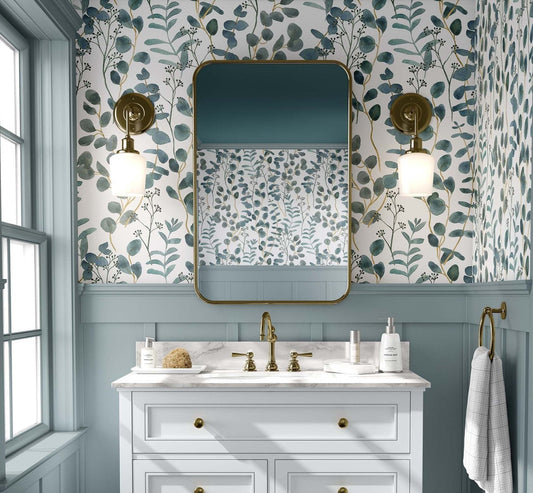 Eucalyptus Leaves Wallpaper | Kitchen + Metal