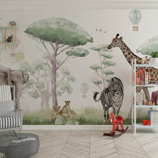 Savanna Adventure Wallpaper | Kitchen + Metal