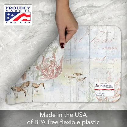 Shoreline Shells Reversible Rectangular Plastic Placemat