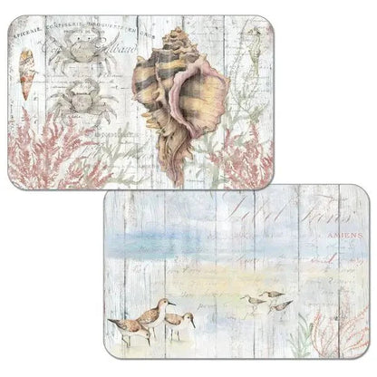 Shoreline Shells Reversible Rectangular Plastic Placemat