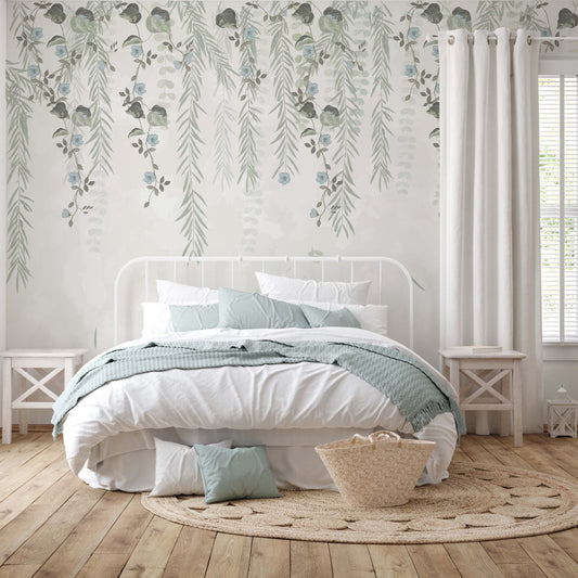 Lush Foliage Wallpaper | Kitchen + Metal