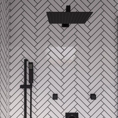 ALFI brand RAIN12S 12" Square Ultra-Thin Rain Shower Head