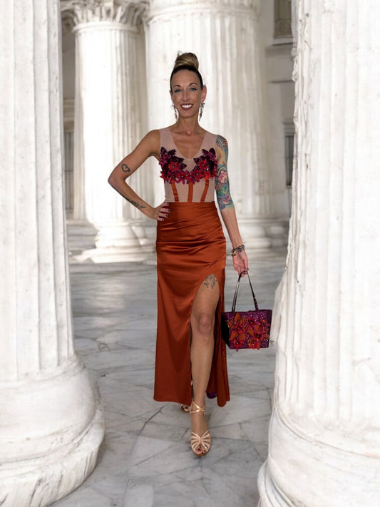 Celestial Ember Gown Evening Wear Separates Ballet Inspired Prom Dress