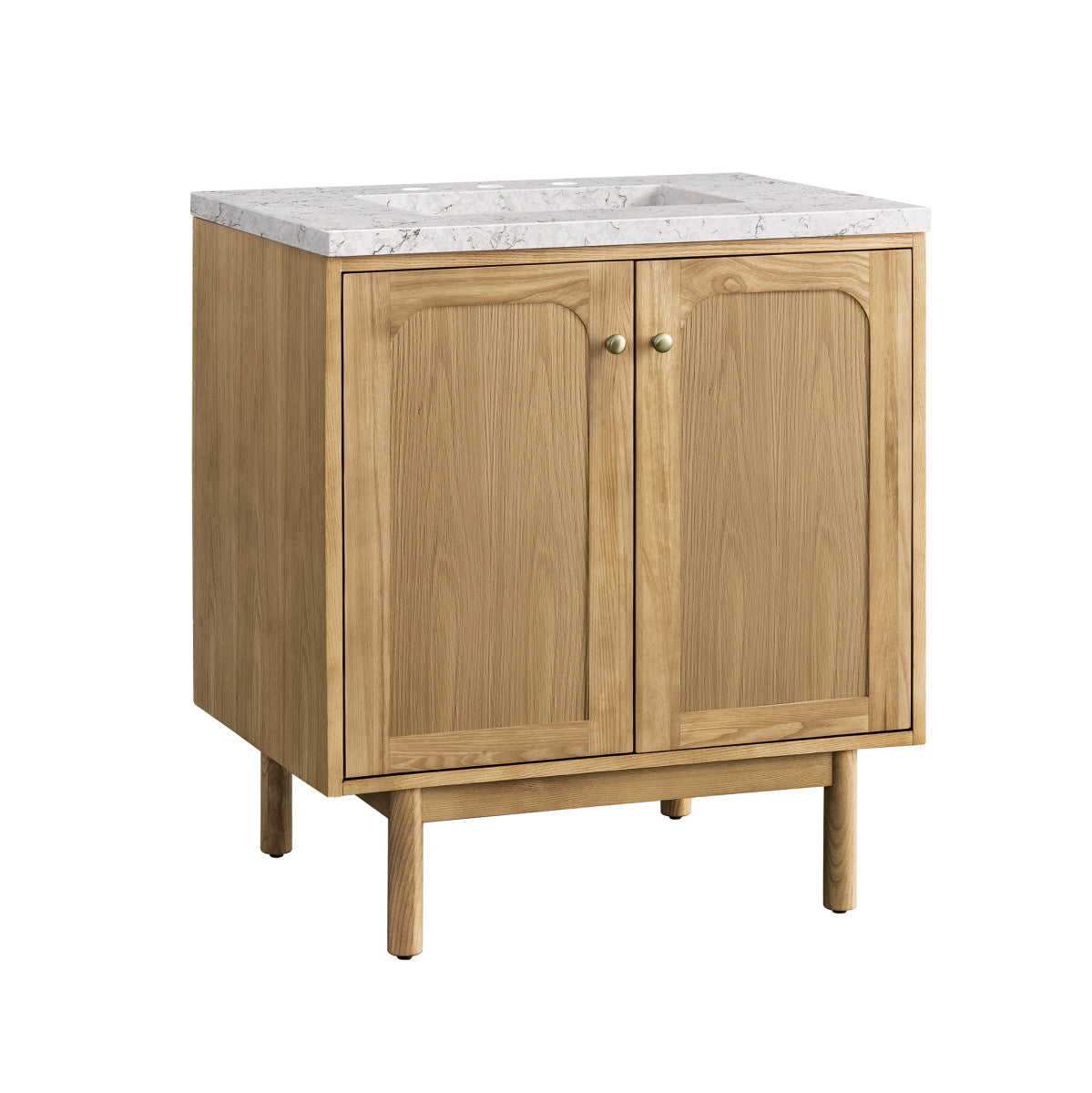 Laurent 30" Single Vanity Cabinet, Light Natural Oak
