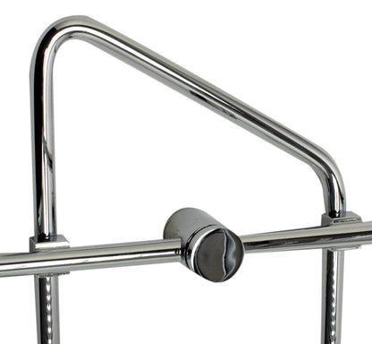 ALFI brand  AB9532 Polished Chrome Corner Mounted Double Basket Shower Shelf Bathroom Accessory